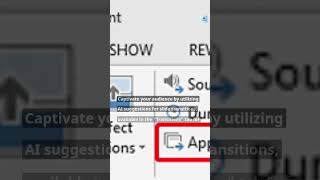 AI Powered Slide Transitions in MS PowerPoint | #futureedgevision #aitools #aiinpowerpoint