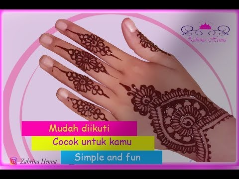 Tutorial henna mudah diikuti, membuat tangan kamu menjadi lebih manis dan cantik