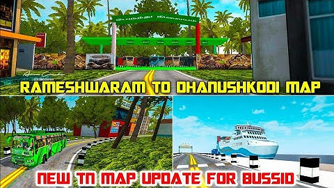 Rameshwaram To Dhanushkodi Map Mod For Bussid | New Map Mod | Map Mod For Bussid || Bussid like it