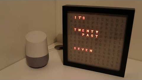 Word Clock Smart Home integration