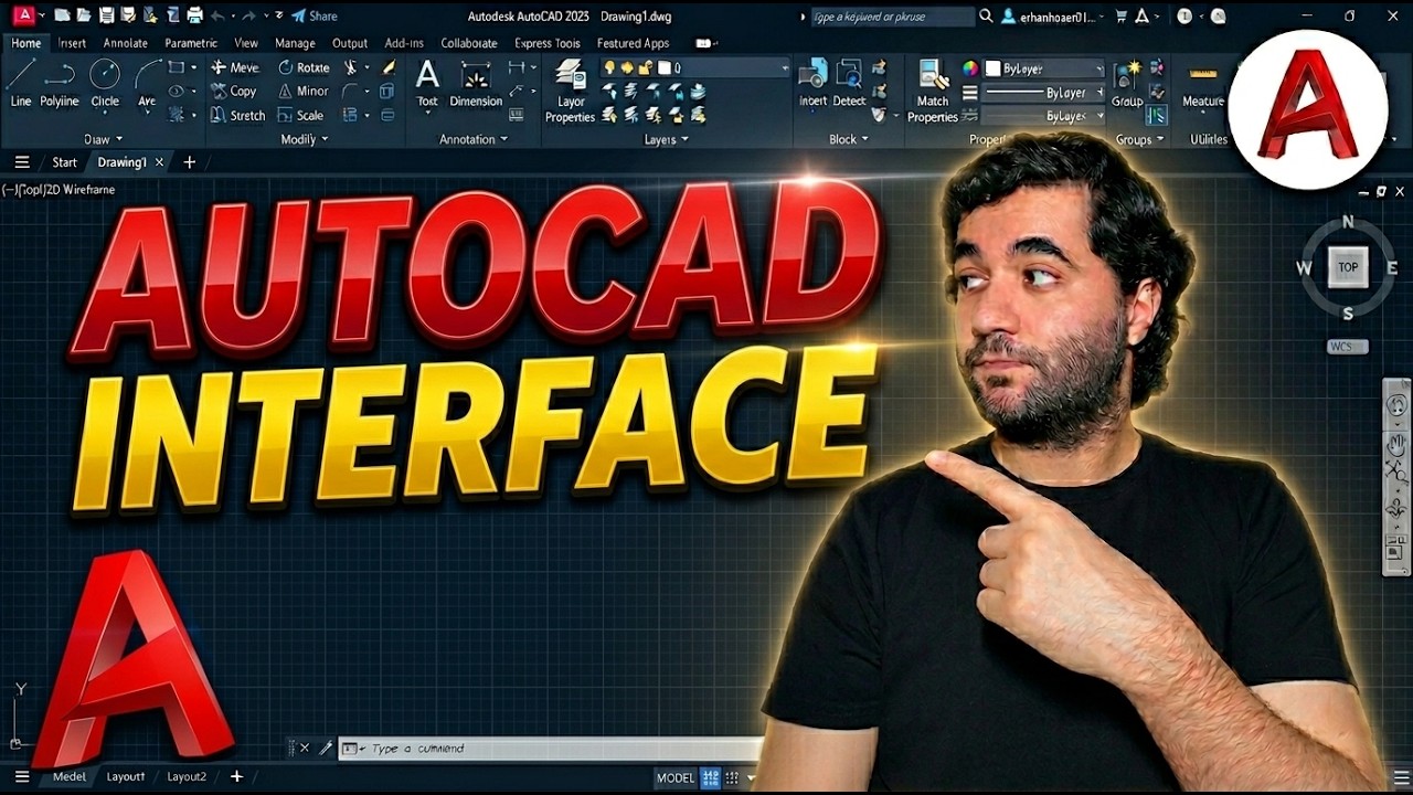 Learn AutoCAD 2025 Interface Step-by-Step for Beginners - YouTube