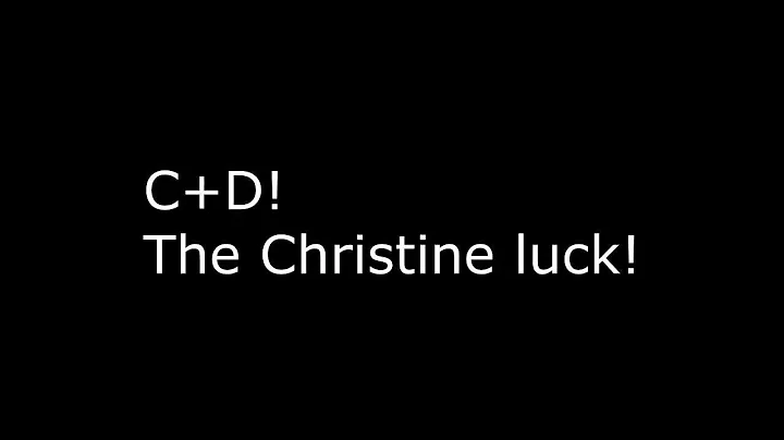 Christine luck with nice killcam!