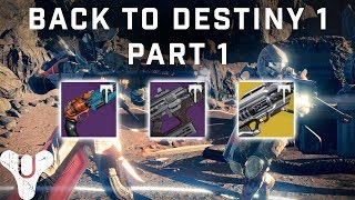 BACK TO D1 (Part 1) - Palindrome, Saladin's Vigil, & Iron Gjallarhorn in the Crucible! | Destiny 1