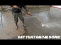 Transformed This GRIMY Driveway! Pressure Washing Makeover