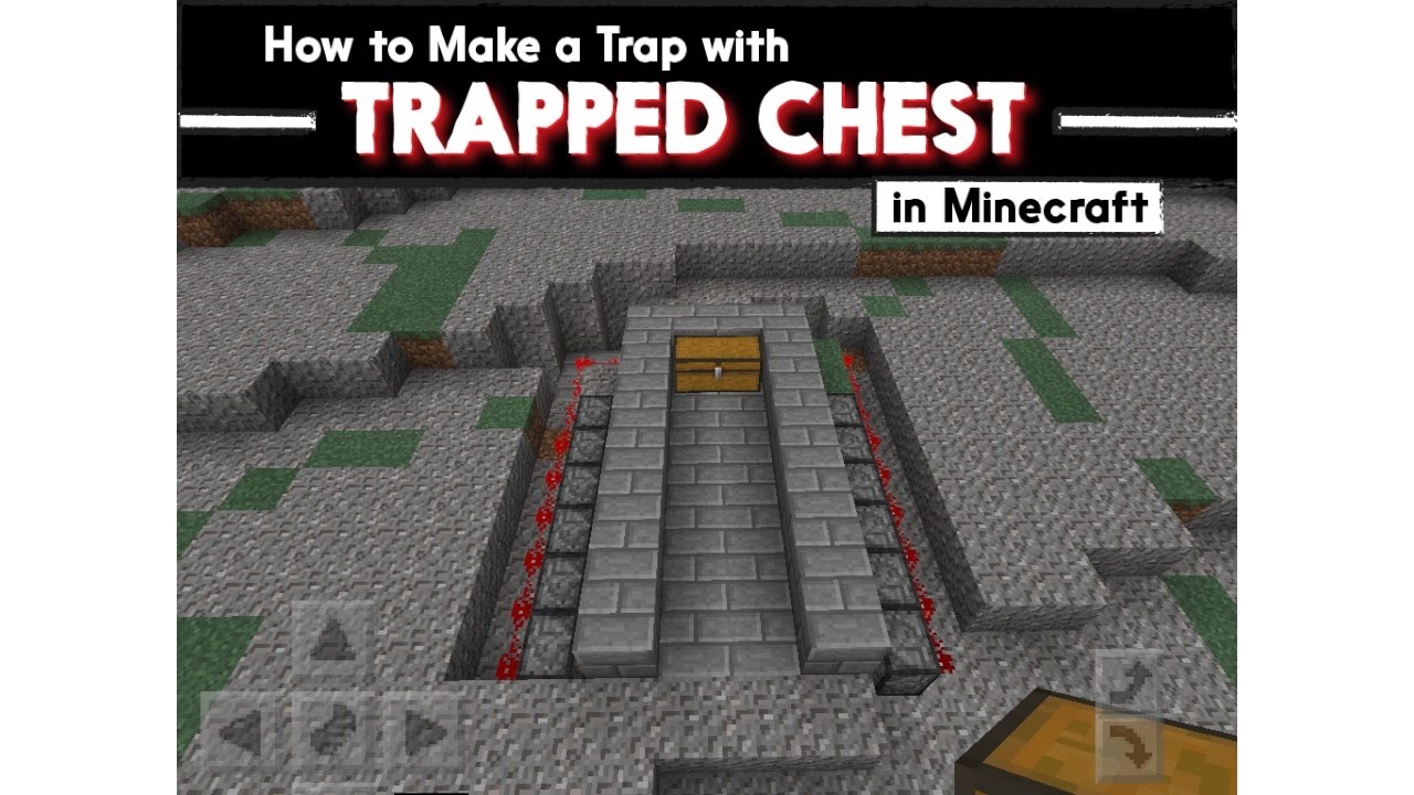 How to Make a Trap with Trapped Chest in Minecraft - YouTube