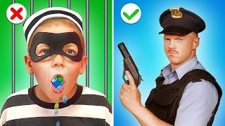 Download Lagu Kid Cop Vs Thief 👮♀️ Funny Hacks and Easy Ideas MP3 Download Lagu Kid Cop Vs Thief 👮♀️ Funny Hacks and Easy Ideas MP3