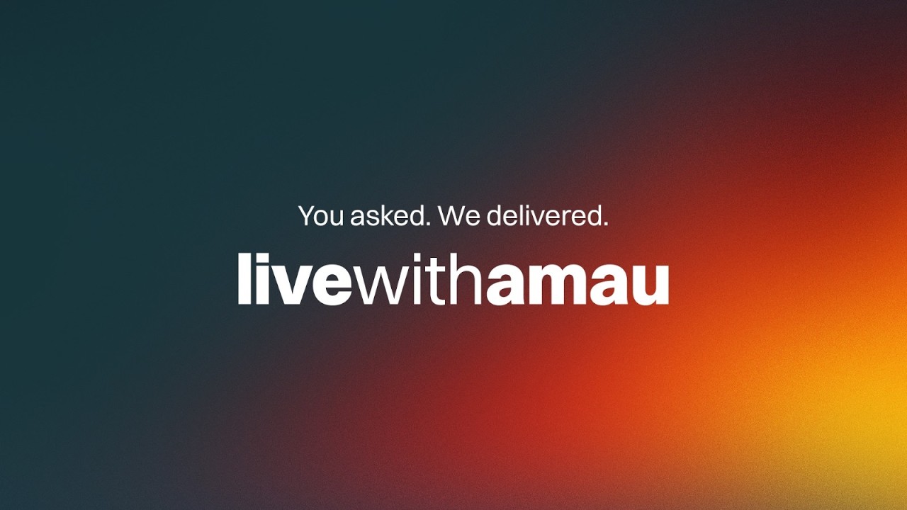 Thumbnail for AMAU Academy Just Got More Interactive! | BRAND NEW PROGRAM: Live with AMAU