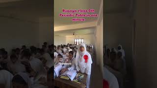 Modern periodic Table 1 minutes complete #trending school video