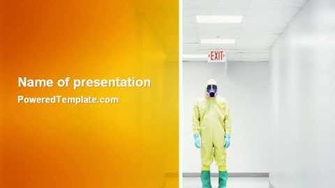 Chemical Contamination PowerPoint Template by PoweredTemplate.com