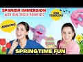 Learn core language in spanish  springtime colors and bunny song  spanish immersion for toddlers