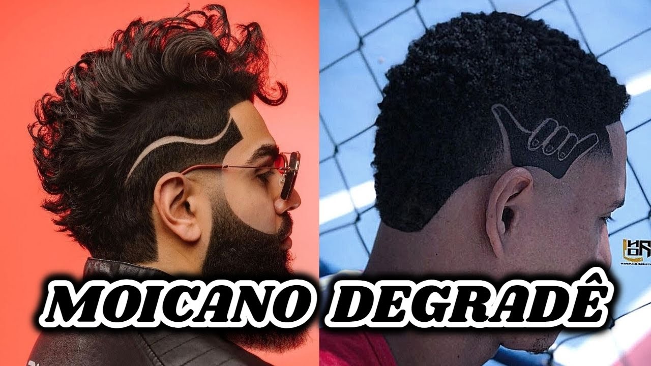 💈✂CORTES DE CABELO MASCULINO MOICANO DEGRADE 2021 - corte de cabelo  moicano degradê 2021 