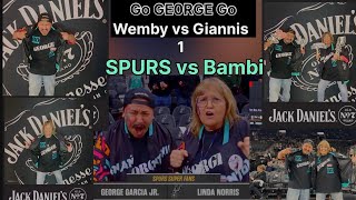 @spurs vs @bucks WEMBY vs giannis… SUPER FAN OF THE NIGHT