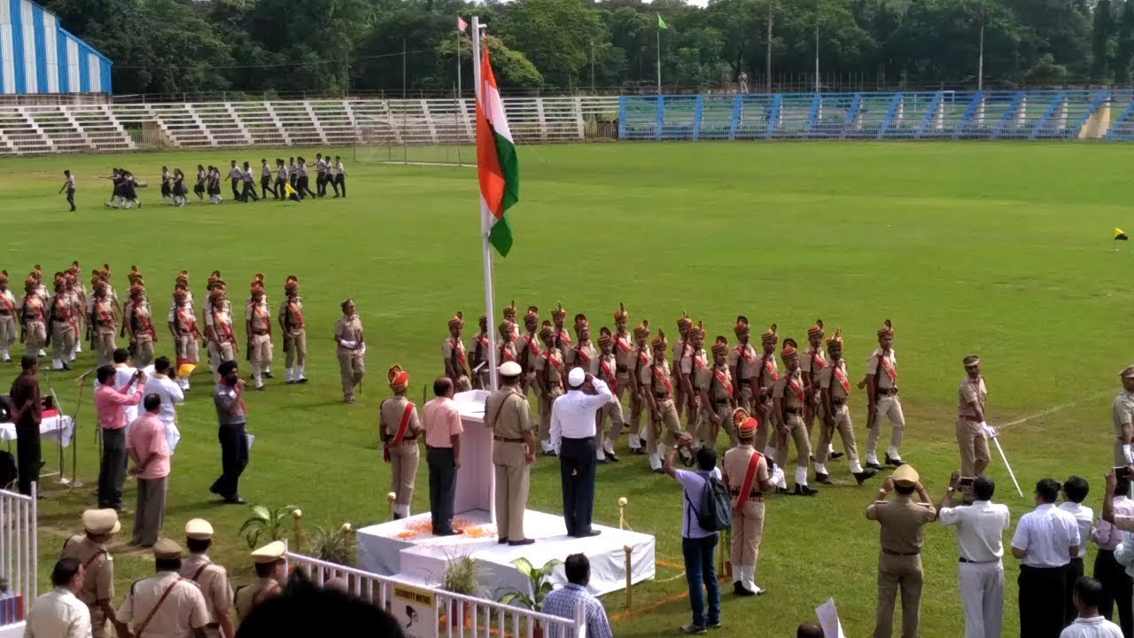Parade On Independence Day At Sersa Stadium Kharagpur
