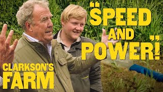 Jeremy and Kaleb Add "Speed and Power!" to Their Water Pump | Clarkson's Farm