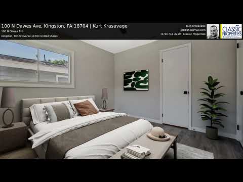 100 N Dawes Ave, Kingston, PA home video tour
