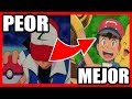 TODAS LAS LIGAS  POKEMON DE PEOR A MEJOR - ASH GANA ESPECIAL