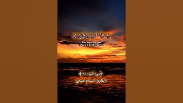 لايكلف الله نفسا الا وسعها 💖القارئ اسلام صبحي_ سورة سورة البقرة آية 286