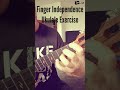 Finger Independence Exercise for Ukulele Players #Shorts