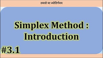Simplex Method - Introduction