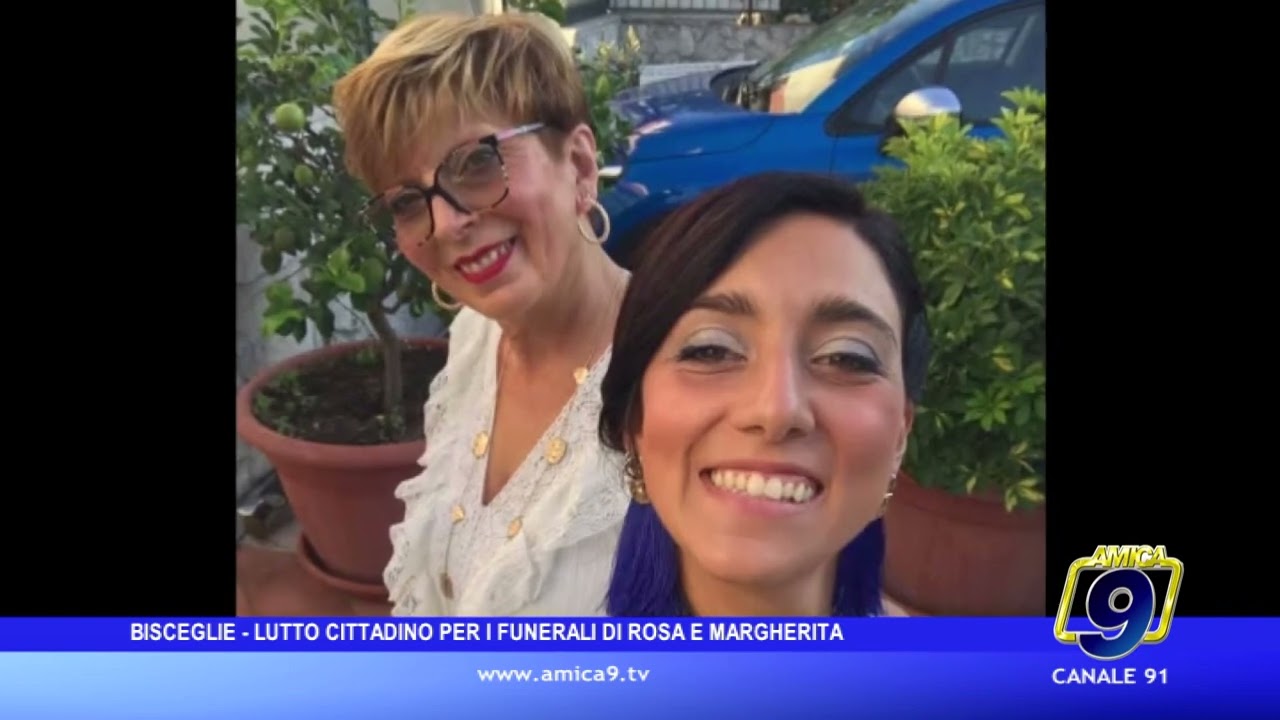 Bisceglie - Lutto cittadino per i funerali di Rosa e Margherita