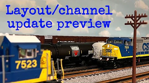 O scale Layout Tour #2, Channel update and more Preview | Intro/Outro test!
