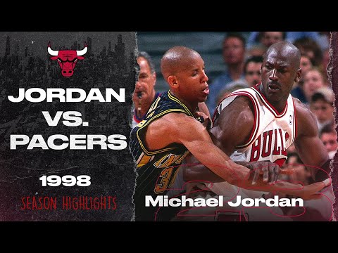 Michael Jordan takes on Reggie Miller and Indiana Pacers  - 1998 SEASON HIGHLIGHTS | Chicago Bulls