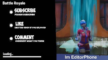 Fortnite Loading screen intro Tutorial template (no text)