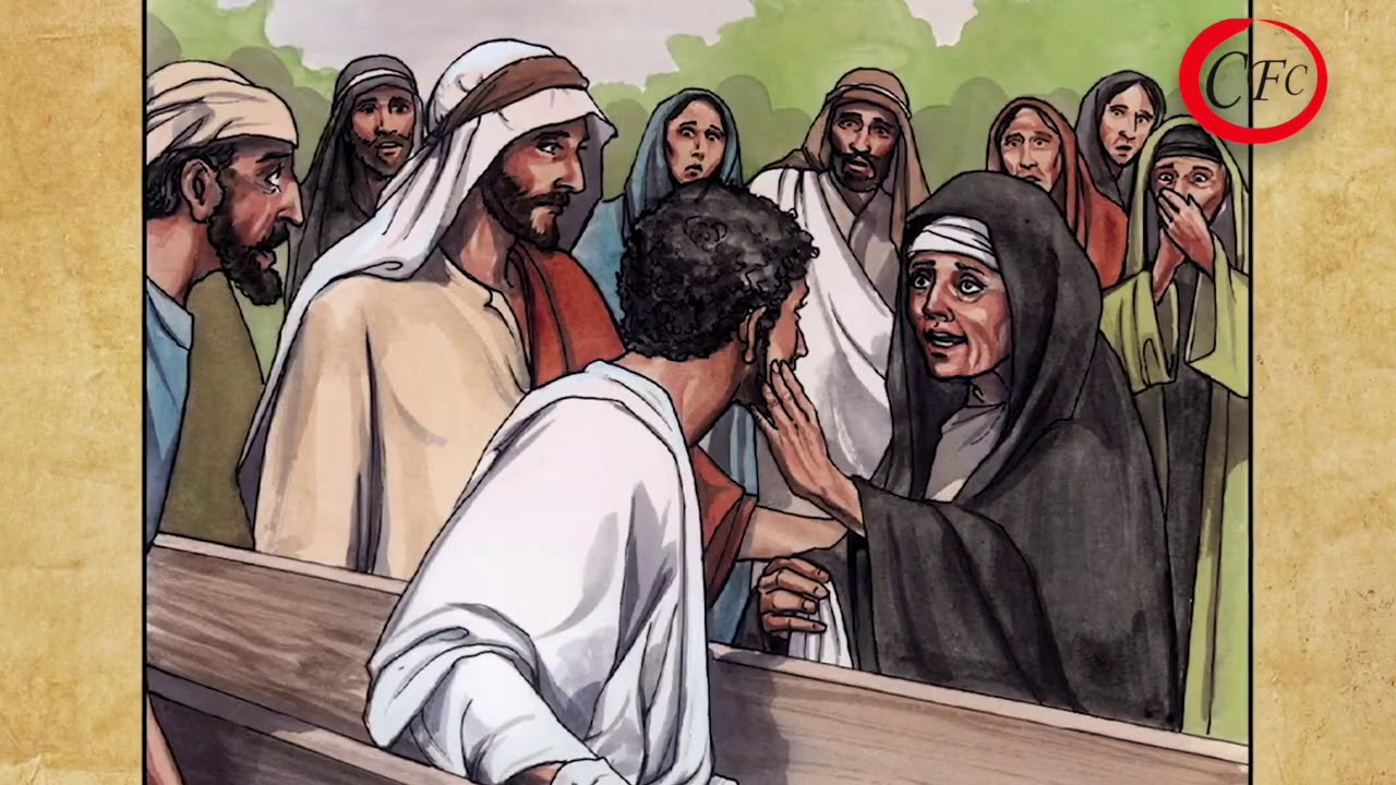 Jesús resucita al hijo de la viuda | CFCNIÑOS - YouTube