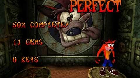 Crash Bandicoot (PS1) - E3 Beta - Highest possible % run - Part 4/4 (480p)