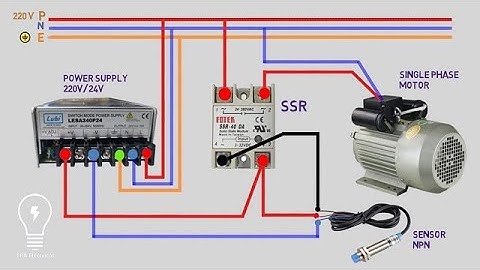 SSR connection with sensor wiring diagram | branchement relais statique monophasé | SRA Electrical