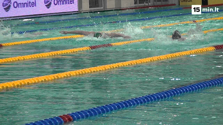 Day 1 finals of Lithuanian swimming championships 2013 in Kaunas