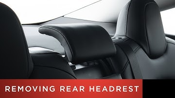 Tesla Model 3 Quick Video | Removing Rear Headrest