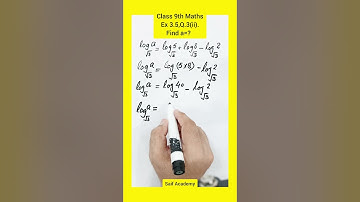 Class math unit 3 logarithm exercise 3.5 question no 3(ii) || logarithm properties