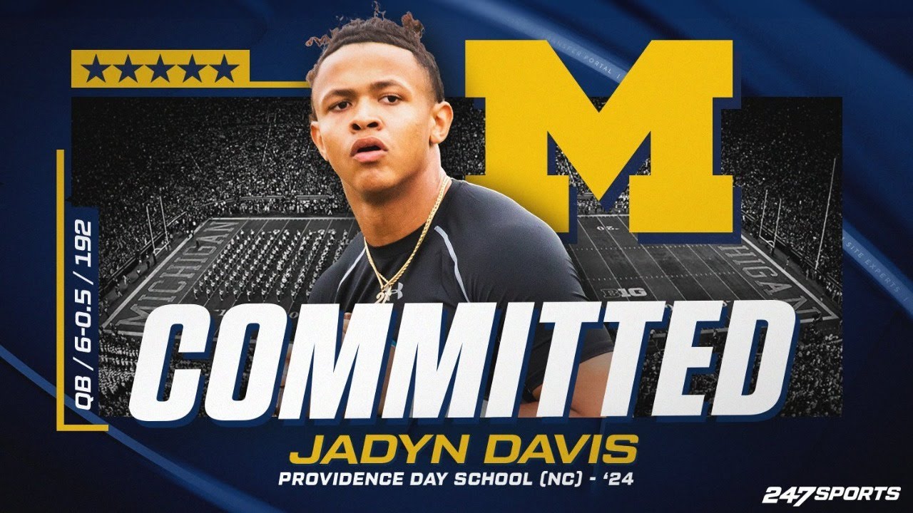 Providence Day QB Jadyn Davis commits to Michigan