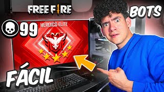 ES MUY FACIL LLEGAR A HEROICO JUGANDO FREE FIRE EN COMPUTADORA !! | TheDonato