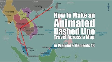 How to Animate a Traveling Dotted Line | Adobe Premiere Elements Training #17 | VIDEOLANE.COM