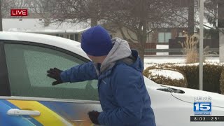 Sunday Morning Freezing Rain Road Conditions