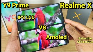 Realme x vs huawei Y9 prime display comparison