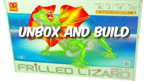 Frilled AI Robot Lizard Unbox and Build