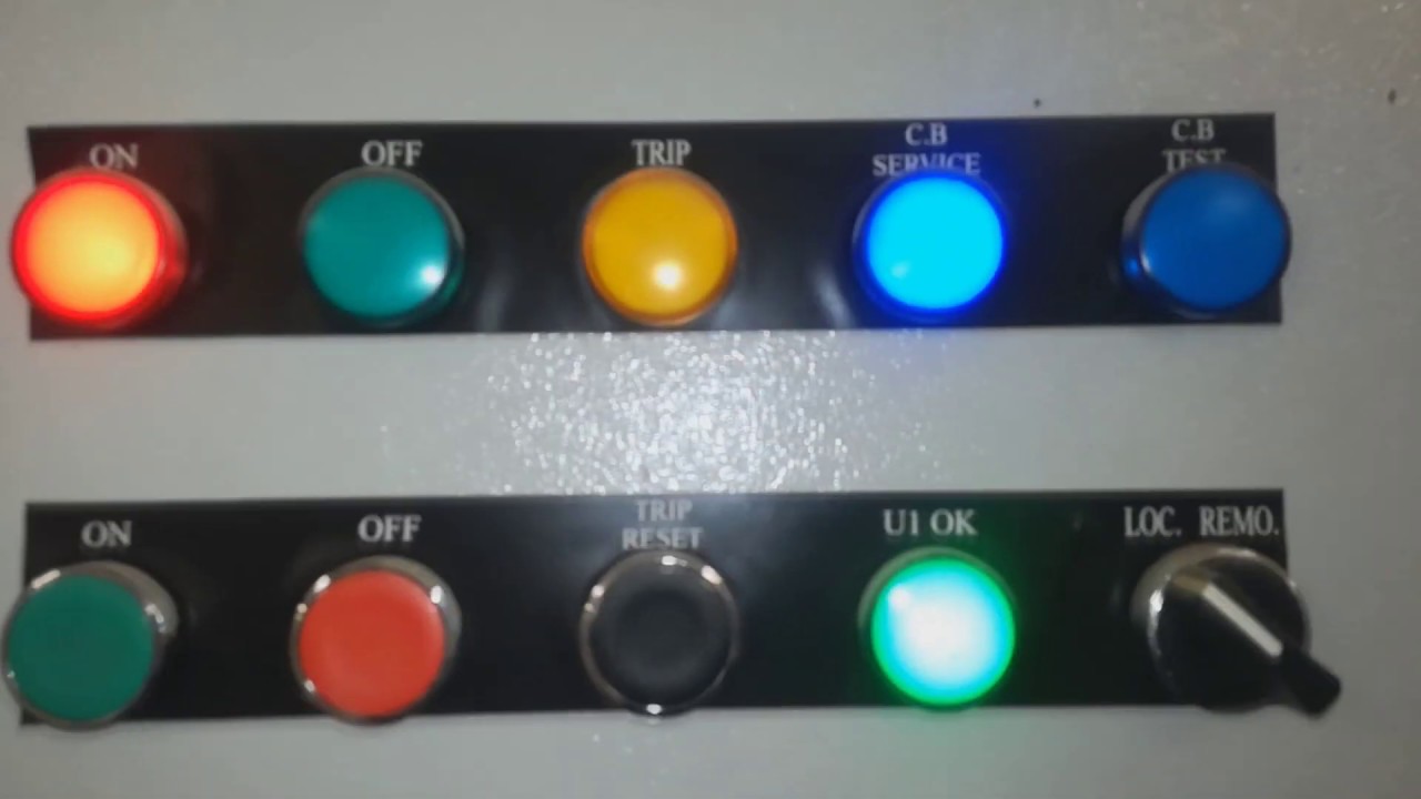 lamps of switchgear low voltage - YouTube