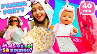 40 MIN de jeux avec Baby Born et Barbie. Vidéos en français pour enfants.