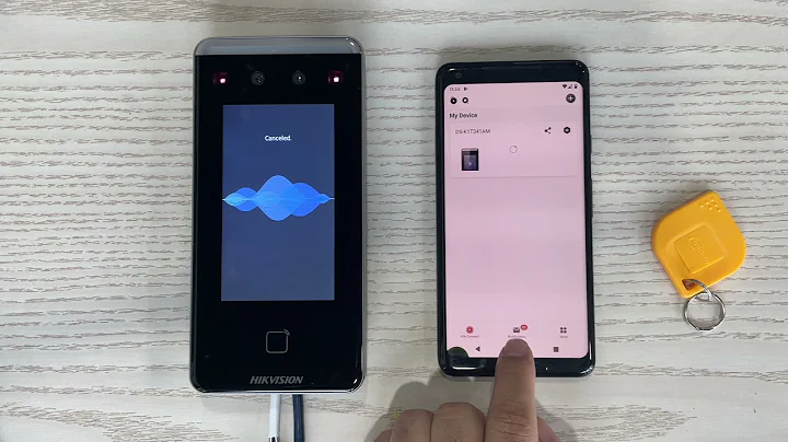 Hikvision Face Access Terminal DS-K1T341AM and indoor monitor work together test