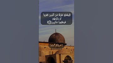 سورة آل عمران الآية ١٢٦ الى ١٢٨ بصوت الشيخ محمد صديق المنشاوي