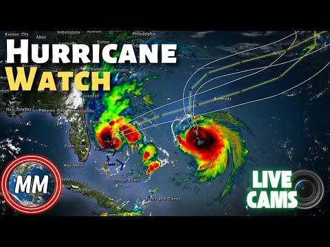 Alert For Bermuda | The Dance of Humberto and Imelda | Now with LIVE Caribbean Cameras