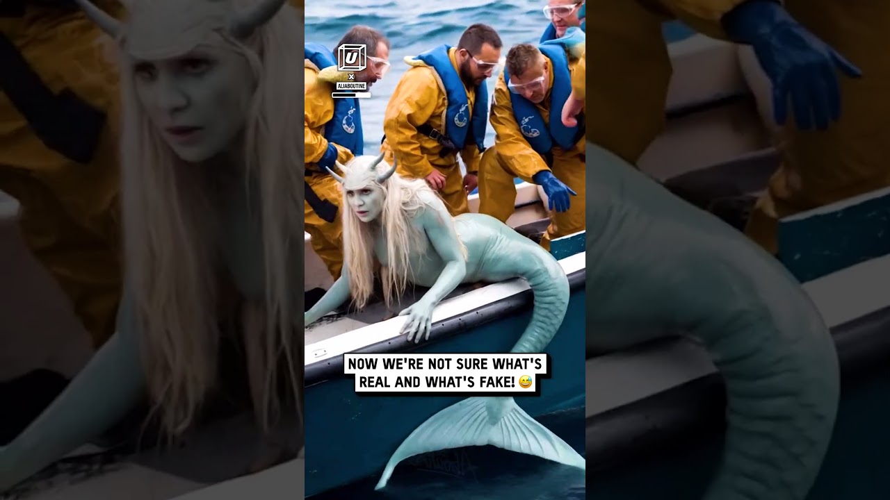 Crew discovers a mermaid 😳🌊🧜‍♀️                         🎥: Instagram / aliaboutine