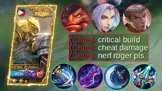 ROGER USERS TRY THIS CRITICAL ONESHOT BUILD TO DESTROY THIS 3 META HEROES | MLBB