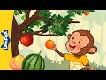 Greedy monkey  is it a vegetable  apple banana strawberry  learn to read kindergarten