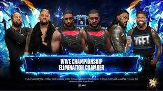 WWE 2K24 - Bloodline Elimination Chamber Match | Gameplay