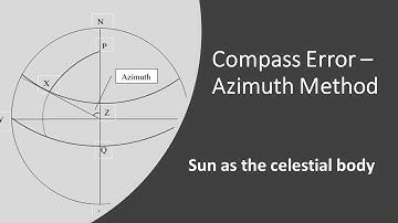 Calculating the Compass Error using the Azimuth method - Sun (celestial body)