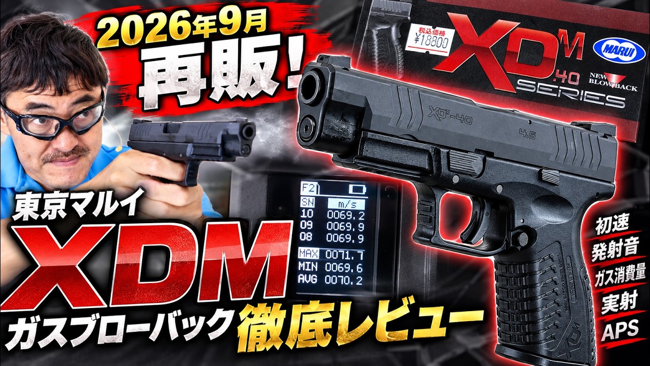 Sept. 2026 Re-release] Tokyo Marui XDM Gas Blowback Thorough